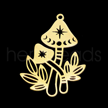 Autumn Theme PVD Vacuum Plating 201 Stainless Steel Pendants STAS-T056-LA707-2-1