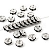 Brass Rhinestone Spacer Beads RB-A014-L6mm-02S-1