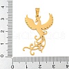 304 Stainless Steel Pendants STAS-Z076-13G-3