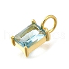 925 Sterling Silver Pave Clear Cubic Zirconia Charms STER-V001-02G-03-2