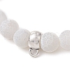 Natural Weathered Agate Beads Stretch Bracelets for Women BJEW-JB11412-03-3