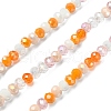 Electroplate Glass Beads Strands EGLA-YW0002-D07-3