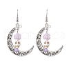 Halloween Alloy Synthetic Turquoise Dangle Earrings EJEW-JE05844-02-1