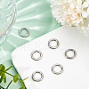 GOMAKERER 6Pcs 304 Stainless Steel Spring Gate Rings STAS-GO0001-20P-4