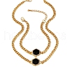 Alloy Enamel with Crystal Rhinestone Curb Chain Necklaces & Bracelets & Rings Sets FS-WG6B7CA-02-3