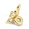 Rack Plating Brass Micro Pave Clear Cubic Zirconia Beads KK-U014-09G-2
