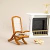 Wooden Rattan Chairs Miniature Ornaments PW-WGF3AFE-01-5