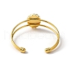 Alloy Double Wire Cuff Bangle Makings FIND-WH0126-156G-2