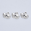 Tibetan Style Alloy Kitten Pendants X-TIBE-R316-062AS-RS-1