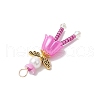 Flower and Angel Pendants PALLOY-MZ00758-5