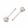 Rack Plating Alloy Big Pendants PALLOY-E025-36P-2