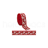 FINGERINSPIRE 10 Yards Ethnic Style Embroidery Polyester Ribbons OCOR-FG0002-24A-7