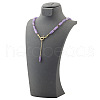 Matural Amethyst Cuboid Lariat & Y Necklaces for Women FS-WGAADEC-01-5