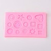 Button Design DIY Food Grade Silicone Molds AJEW-L054-18-1