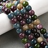 Natural Dyed White Jade Beads Strands G-U023-B03-02-1