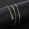 Brass Curb Chains Necklaces for Women NJEW-D302-39G-2