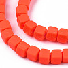 Handmade Polymer Clay Beads Strands CLAY-S092-78I-3