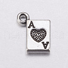 Poker A Tibetan Silver Charms AC0322-2