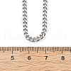 3.5MM 304 Stainless Steel Curb Chain Necklaces NJEW-T016-10P-5