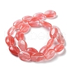 Cherry Quartz Glass Beads Strands G-L164-A-35-3