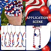 SOFPLATE Independence Day Themed Opaque Acrylic Beads MACR-SP0001-31B-6