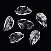 Transparent Glass Petal Beads GLAA-N001-20-1
