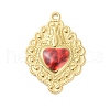 304 Stainless Steel Enamel Pendants STAS-K303-04G-05-1