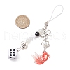2Pcs Acrylic Gemtone Plastic Phone Hand Strap Chains HJEW-JM03025-6