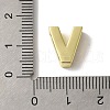 Brass Micro Pave Cubic Zirconia Beads KK-H487-25G-22-3