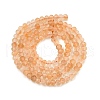 Natural Yellow Quartz Beads Strands G-K376-B11-02-3