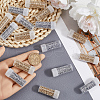 SUNNYCLUE 80G 2 Colors 12/0 Electroplate Glass Seed Beads SEED-SC0001-52-3