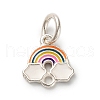925 Sterling Silver Colorful Enamel Charms STER-C014-02B-S-1