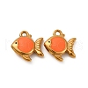 304 Stainless Steel Enamel Pendants STAS-Q363-01B-G-1
