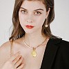 Beebeecraft 6Pcs Brass Locket Pendants KK-BBC0015-50-5