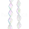 Electroplate Glass Beads Strands EGLA-B010-01A-HR01-1