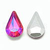 Pointed Back Glass Rhinestone Cabochons RGLA-T014-8x13mm-03-2