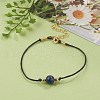 Natural Lapis Lazuli(Dyed) Beaded Bracelets BJEW-JB05505-04-5