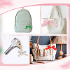 6Pcs 6 Colors Polyester Bowknot Pendant Decoration KEYC-AR00003-5