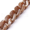 Handmade Acrylic Curb Chains AJEW-JB00679-07-1
