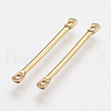 Brass Links Connectors X-KK-F739-10G-2