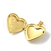 Brass Locket Pendants KK-C092-25G-05-2