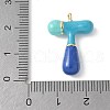 Brass Enamel Pendants KK-E093-03G-T-01-3