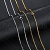 Stainless Steel Box Chain Necklace NJEW-YWC0001-02G-04-1