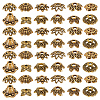 GOMAKERER 240Pcs 12 Styles Tibetan Style Zinc Alloy Bead Caps FIND-GO0002-09-1