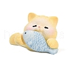 Resin Cat Shape Display Decoration DJEW-F027-02-2