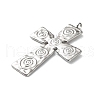304 Stainless Steel Pendants STAS-R164-02P-2