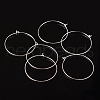 Silver Color Plated Brass Earring Hoops X-EC067-4S-4
