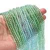 Transparent Painted Glass Beads Strands X1-DGLA-A034-T4mm-A16-2