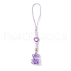 6Pcs 6 Colors Transparent Acrylic Mobile Straps HJEW-JM02045-4