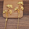 Iron Hair Stick Findings OHAR-PW0001-299G-1